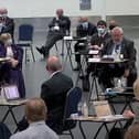 Werrington First's Cllr John Fox addresses the full council meeting.