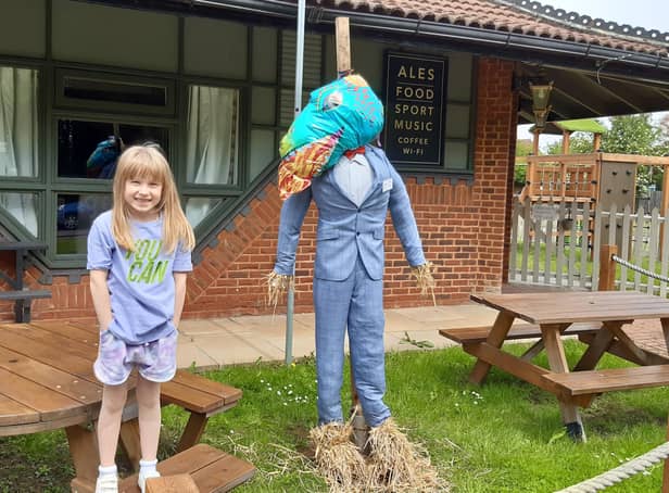 The Werrington Show Scarecrow Trail runs Saturday to Bank Holiday Monday - and includes this one outside The Dragon.