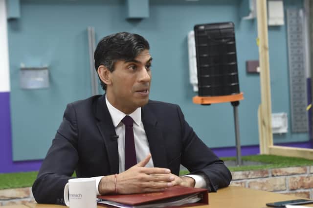 Rishi Sunak, Chancellor of the Exchequer, visiting the Openreach training centre at Westwood EMN-210528-134253009