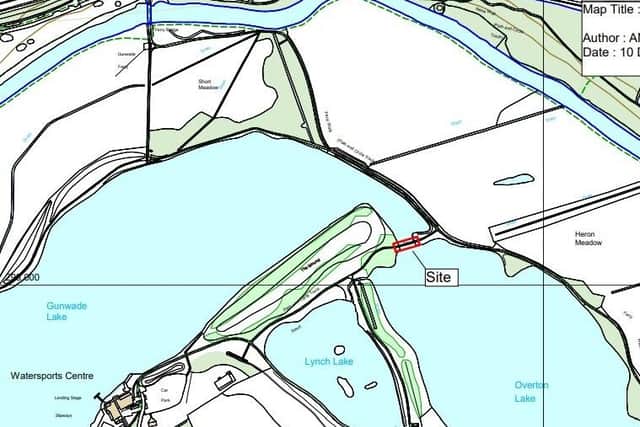 The location of Pontoon Bridge
