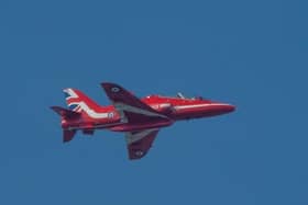 The Red Arrows will be flying over Cambridgeshire (Sunday). Photo by Peter Crowe.