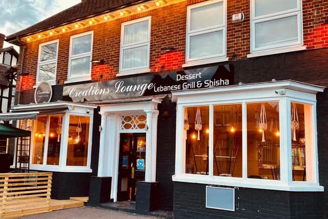 Brad Barnes dines at Creations Lounge in Burghley Road