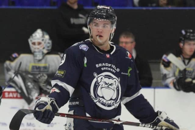 Tom Barry. Photo: Courtesy Sheffield Steeldogs.