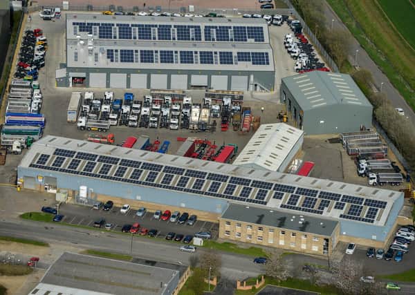 An aerial view of the Wilcox Comercial Vehicles' site in Market Deeping. KKFcdxOjQ3V2HjJQiU7a