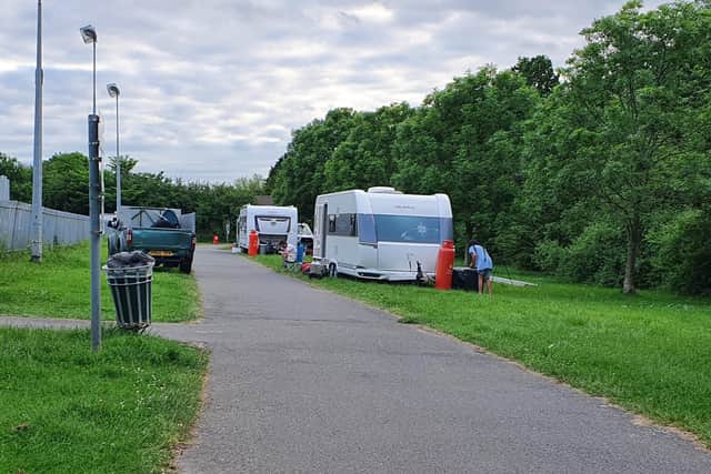 The Traveller site in Manor Park Farm, Eye.