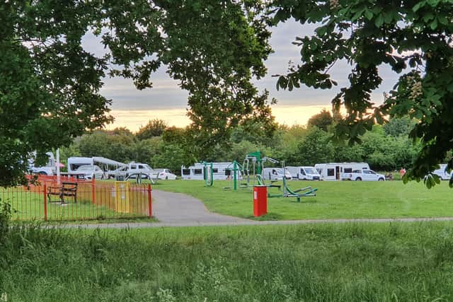 The Traveller site in Manor Park Farm, Eye.