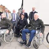 Stakeholders and people with disabilities touring the city centre in 2017. EMN-170211-132812009