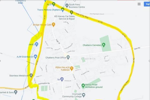 The area where the dispersal order is in place