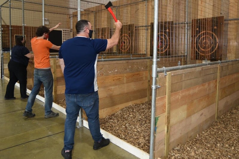 A first look at Peterborough’s new axe throwing centre