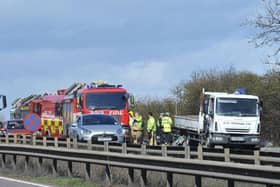 A previous crash on the A1 near Wittering
