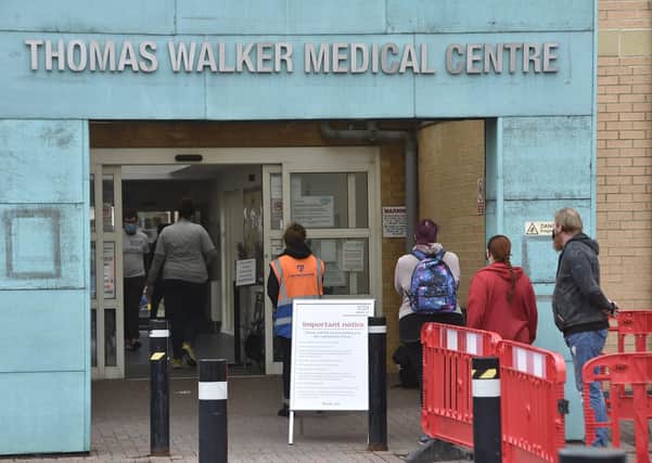 The walk-in Covid 19 vaccination centre at the Thomas Walker Medical Centre, Princes Street.