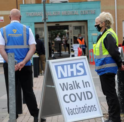Walk-in Covid 19 vaccination centre at the Thomas Walker Medical Centre, Princes Street, Peterborough EMN-210620-170049009