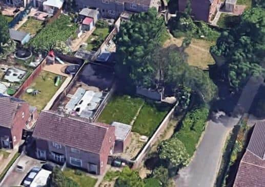 The proposed location for the new homes