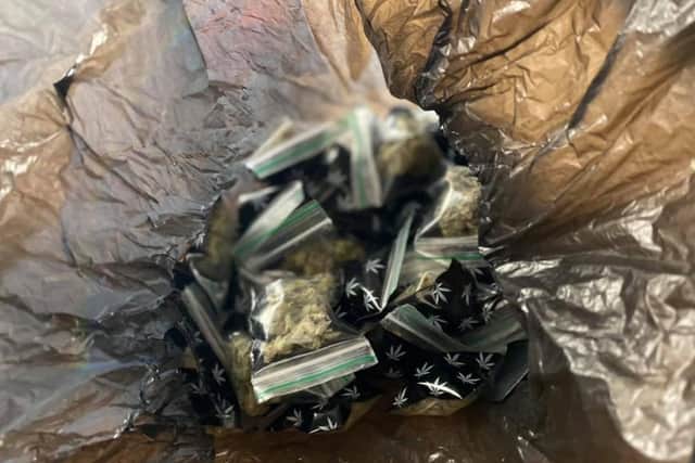 Drugs seized in Millfield.