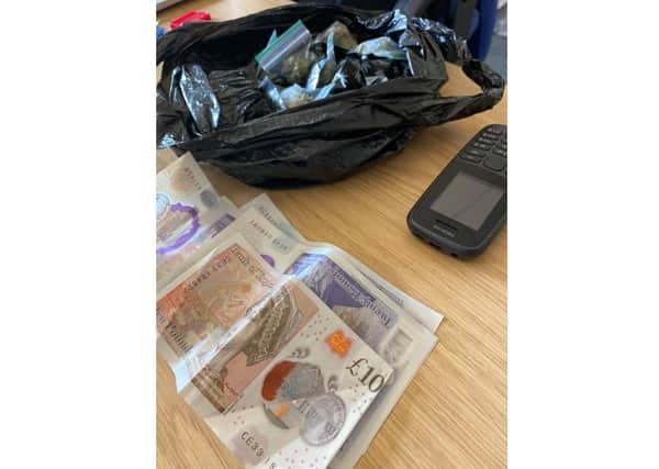 Drugs, cash and a phone seized in Millfield.