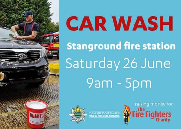 Details of the charity car wash