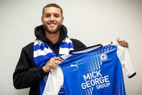 New Posh signing Jorge Grant after he completed his move to the Weston Homes Stadium. Photo: Joe Dent/theposh.com.