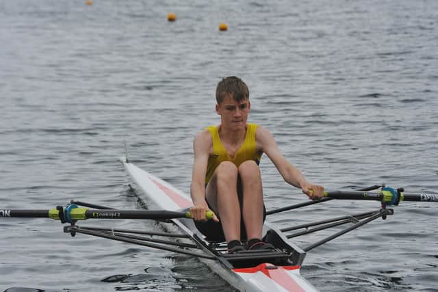Gold medallist Isaac Malcolm. Photo: David Lowndes.