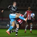 Max Watters in action for Crawley last season. Photo: Harry Trump/Getty Images.