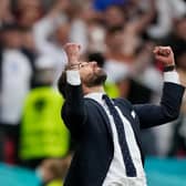 Gareth Southgate celebrated victory over Germany at Wembley (Photo by Frank Augstein - Pool/Getty Images)