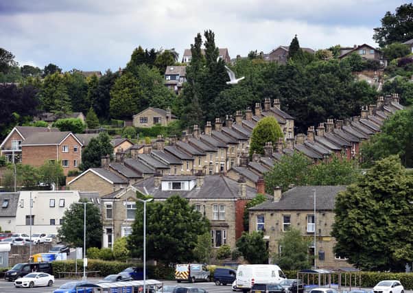 Terraced housing in Batley pictured on the penultimate day of campaigning in the Batley and Spen by-election.