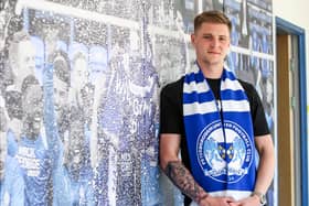 Josh Knight after signing for Posh.