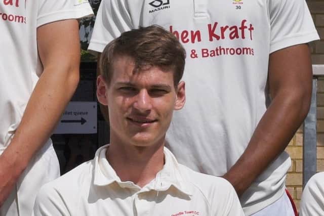 Harrison Craig bowled well for Cambs at Bretton Gate.