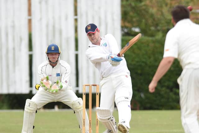 Mark Drake cracked a ton for Bretton against his old club Peterborough Town thirds.