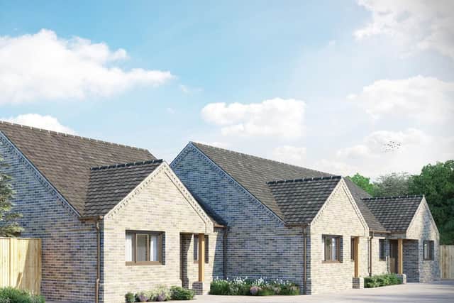 Designs for teh council houses at Meadow Close, Bourne. EMN-210807-150941001