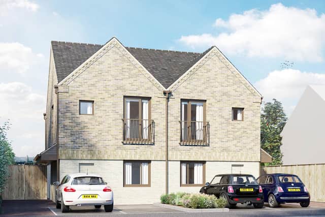 Designs for teh council houses at Meadow Close, Bourne. EMN-210807-150952001