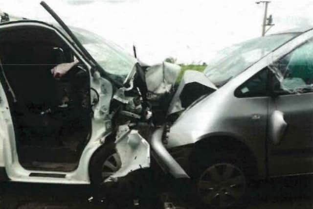 Cambridgeshire Police released images of the crash