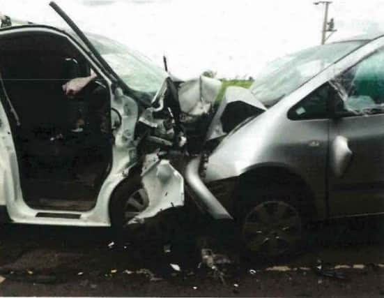 Cambridgeshire Police released images of the crash