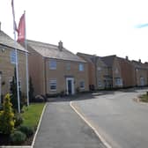 A street scene at Linden Homes’ Kingsley Place development in Barnack