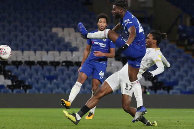 Action from a previous game between Chelsea and Posh.