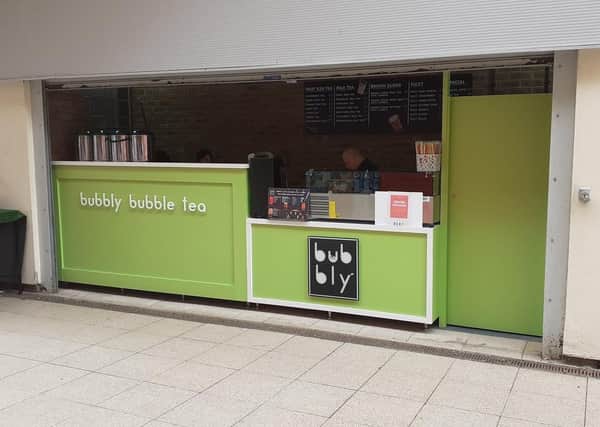 Bubbly Bubble Tea at Ortongate Shopping Centre.