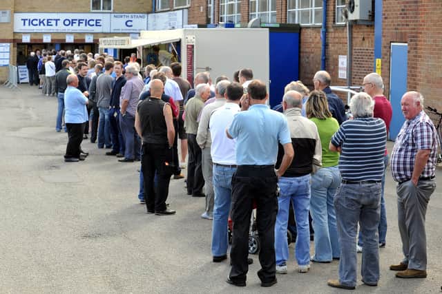 A Posh season ticket queue