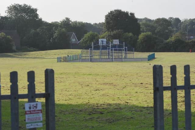 A park off Severn Close was taped off by police last night while a suspect object was removed by Explosive Ordnance Disposal experts.