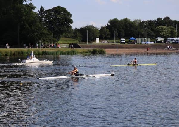 Bert Papworth in action at the British Junior Rowing Championships in Nottingham.