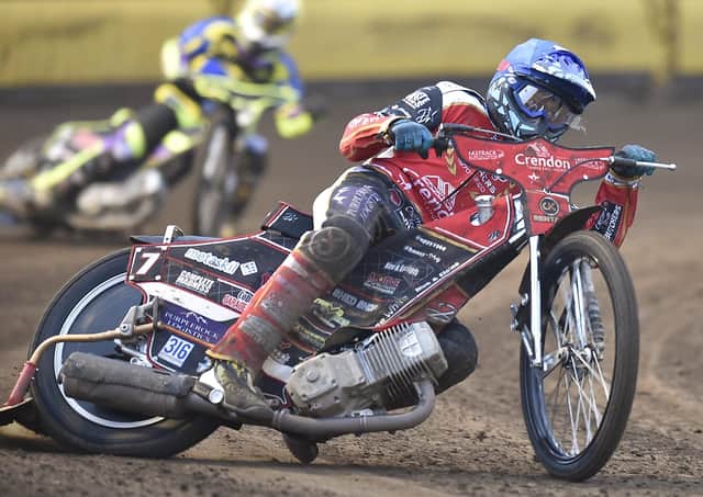 Ulrich Ostergaard in action for Panthers against Belle Vue on Monday. Photo: David Lowndes.