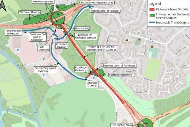 A map of the proposed A1260 works