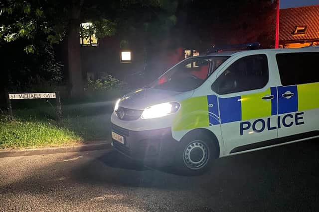 Police patrols in St Michael's Gate.