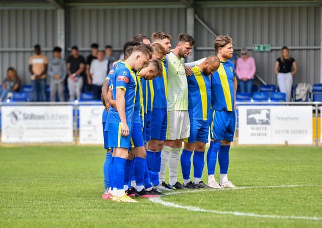 A minute's silence was observed before today's Peterborough Sports match. Picture courtesy: James Richardson