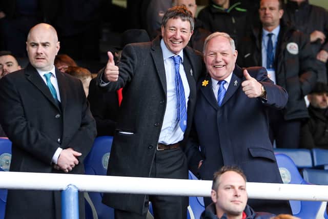 Barry Fry (right) with Posh co-owner Dr Jason Neale.
