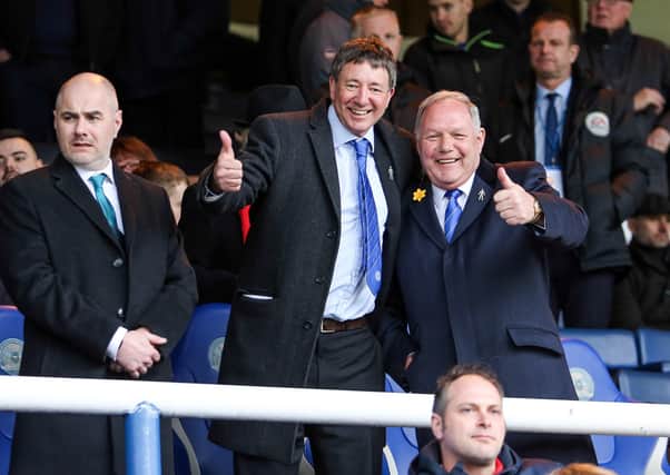 Barry Fry (right) with Posh co-owner Dr Jason Neale.