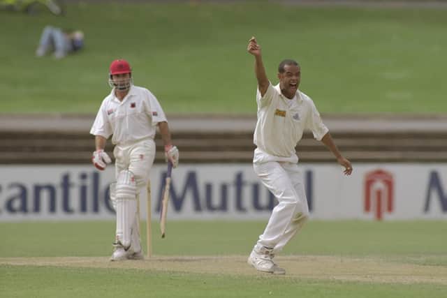 Dean Headley in his England days. Photo: Shaun Botterill/Allsport/Getty Images.