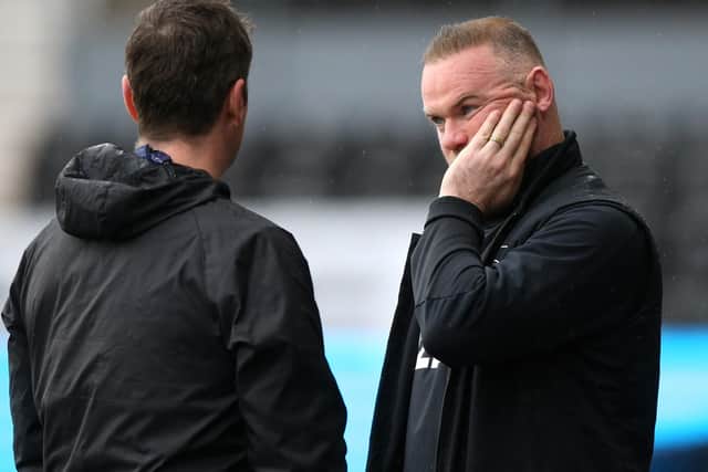 Derby County manager Wayne Rooney has a tough job on his hands this season. Photo: Nigel French/PA Wire.
