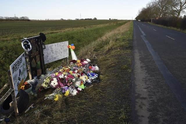 Cain Martin's memorial along the B1167 New Cut.