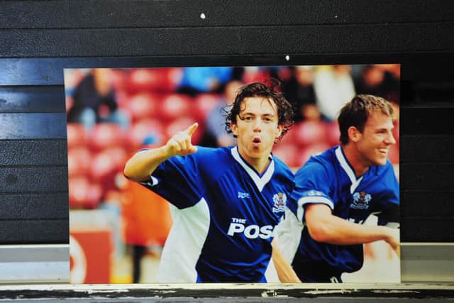 Simon Davies in his Posh playing days.