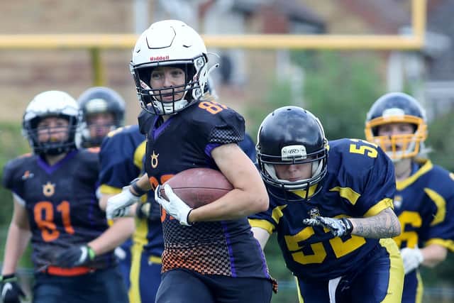 Ruth Archibald on the charge for Peterborough Royals. Photo: Mick Sutterby.