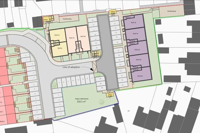 Plans for the new affordable homes in South street, Stanground.